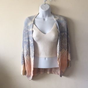 pastel batwing cardigan
